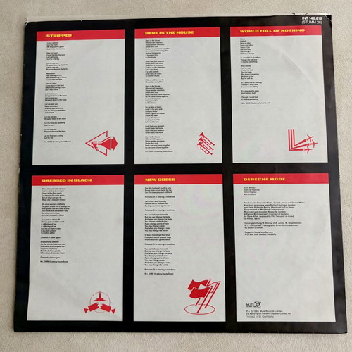 Depeche Mode Black Celebration gray vinyl used, electronic genre