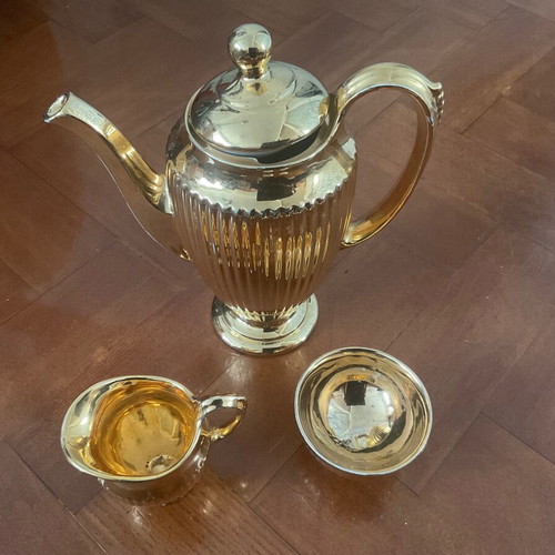 Τσαγιέρα τρίο Royal Winton vintage με μικρό ξεθώριασμα στο χρυσό