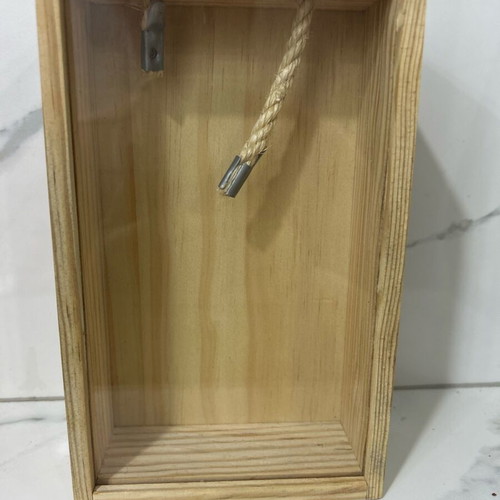 Ξύλινο κουτί με διαφανές καπάκι καινούργιο