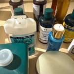 Empty plastic bottles and jars like new