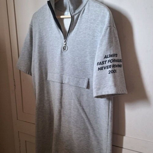 Zara sweatshirt dress gray Medium like new with short sleeves