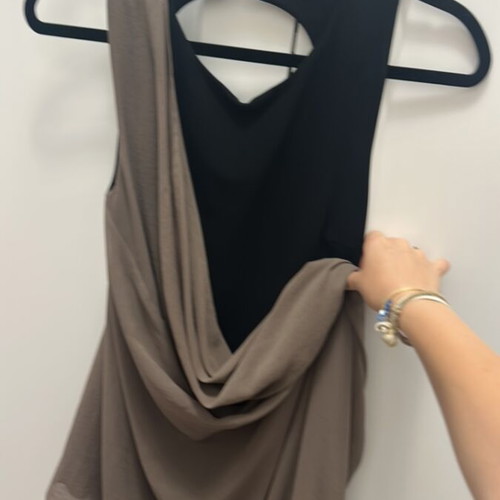 Mini dress with open back by Stelios Koudounaris like new, black, size S