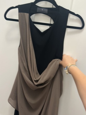 Mini dress with open back by Stelios Koudounaris like new, black, size S