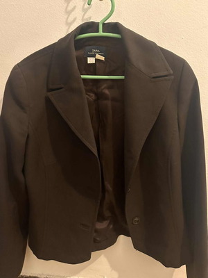 Zara Black Blazer Size 38 New