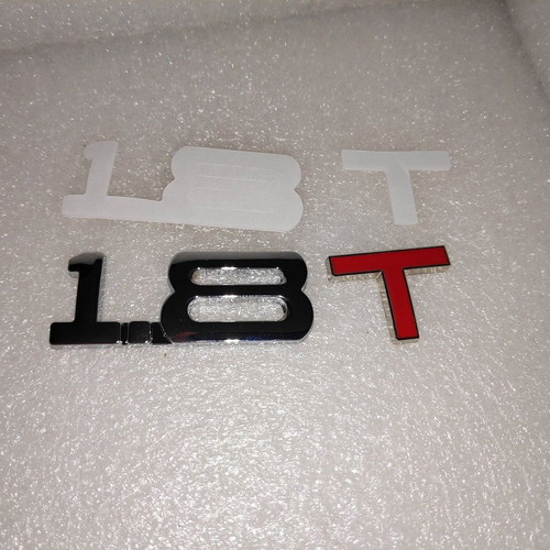 Metal 1.8T Car Badge like new with Red Letter