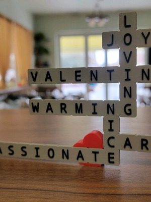 Valentine Word Art 3D print decoration new