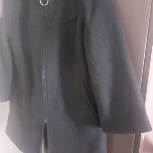 Zara women's black coat size M new