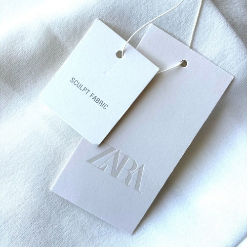Zara white women's flare pants new, size L