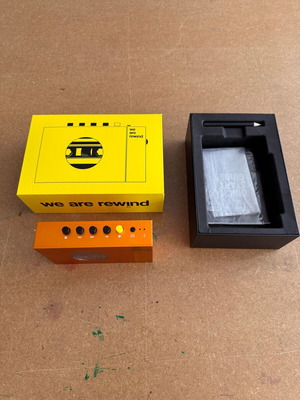 We Are Rewind Portable Cassette Player with Bluetooth, like new, orange
