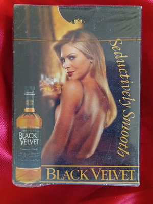 Black Velvet playing cards new collectible whisky pack