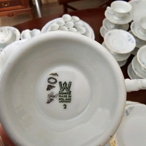 Vintage porcelain service Wawel 1970