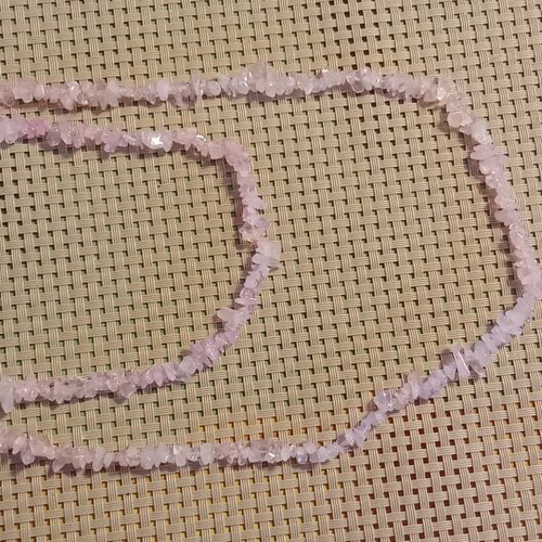 Rose Quartz Chips Bead Necklace
