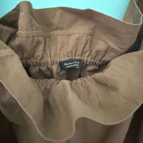 Massimo Dutti maxi skirt beige-brown like new, elastic waist