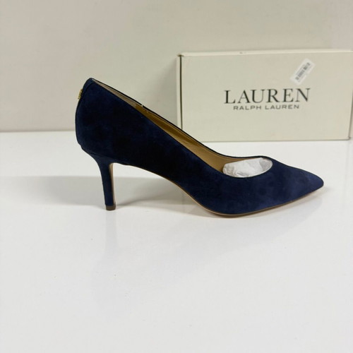 Ralph Lauren Lanette suede pump new, size 37, blue