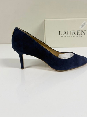 Ralph Lauren Lanette suede pump new, size 37, blue