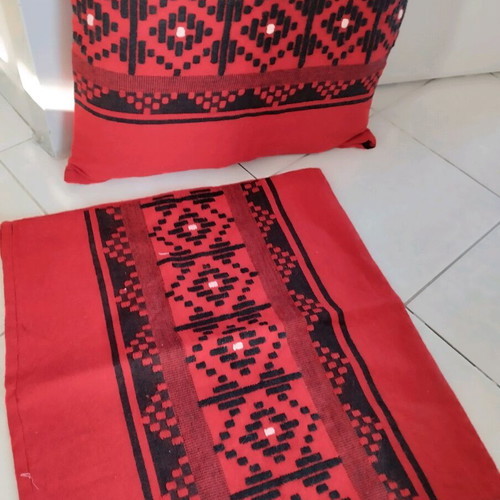 Woven pillowcases new, set of 2, 55x50 cm
