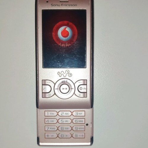 Sony Ericsson W595 Walkman Pink Edition used with accessories