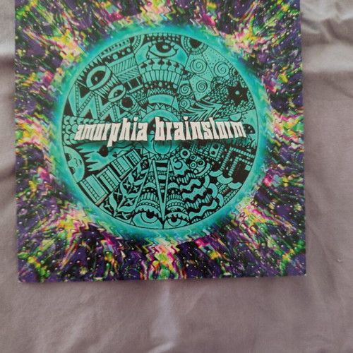 Rave Trance Flyer 1997 Amorphia & Brainstorm club Alsos mint condition