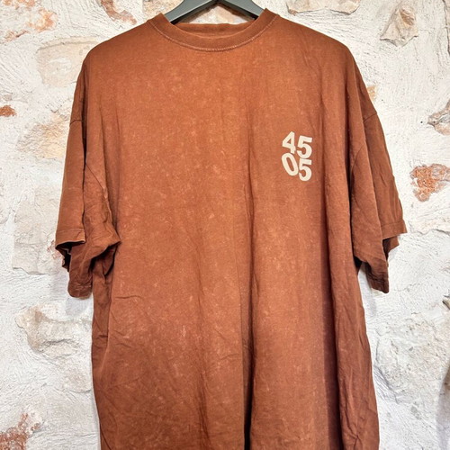 Oversized ASOS T-shirt brown with 4505 print, size S used