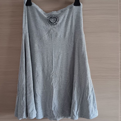 Women's skirt used, gray and white, Fashion Targets Breast Cancer