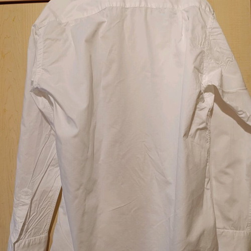 Makis Tselios Fashion men's white shirt like new, slim fit