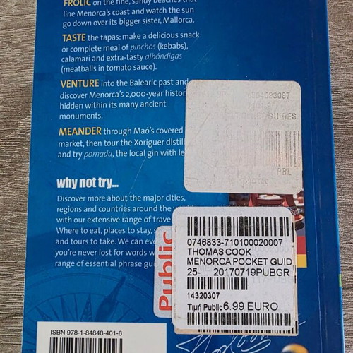 Menorca Travel Guide Book like new, Greek language
