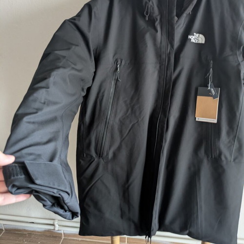 The North Face MTN Range Down Insulated Waterproof Hooded Parka Jacket Size Medium Black New