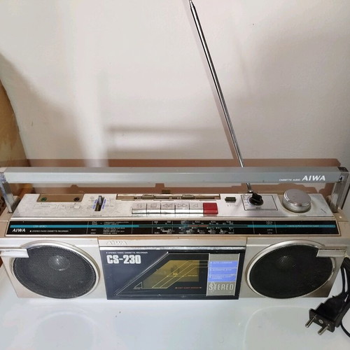 Aiwa radio cassette player used, functional
