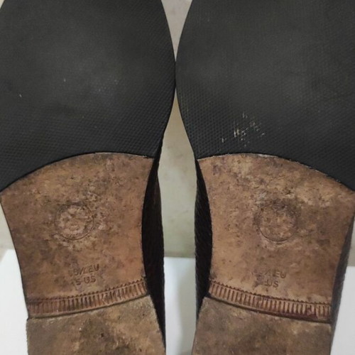 Bally leather moccasins, brown, size 35.5