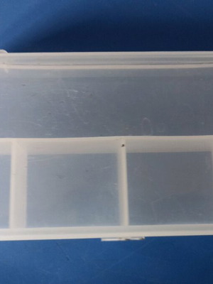 Fishing tackle box used for hooks and sinkers