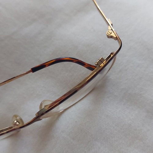 Nazareno Corsini vintage eyeglass frame like new, gold with tortoise shell