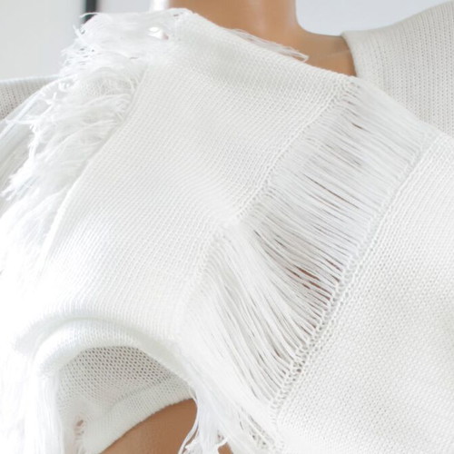 Beachwear open set new, white, skirt and top