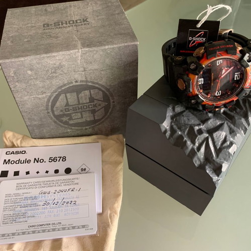 Casio G-SHOCK Mudmaster Flare Red 40th Anniversary GWG-2040FR-1AER New