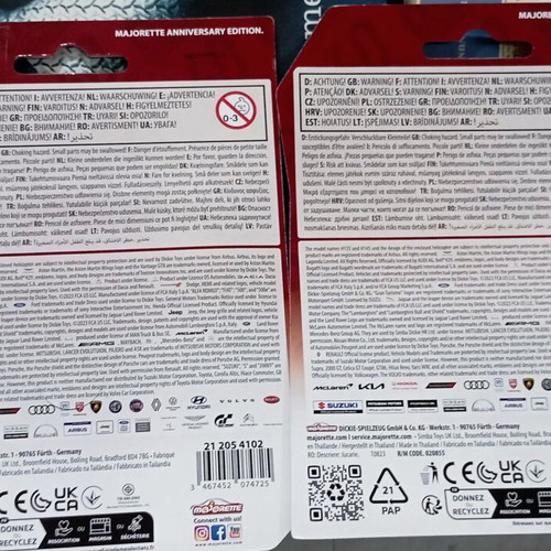 Αυτοκινητάκια Majorette καινούργια, έκδοση επετείου 60 χρόνια, 2 τεμ.