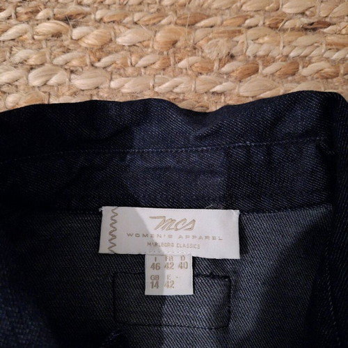 MCS women's denim shirt dress like new, dark blue, size L