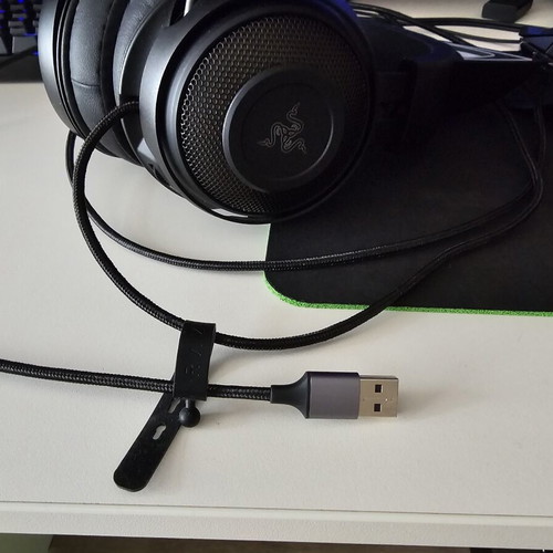 Razer Kraken Kitty Edition black wired headset used