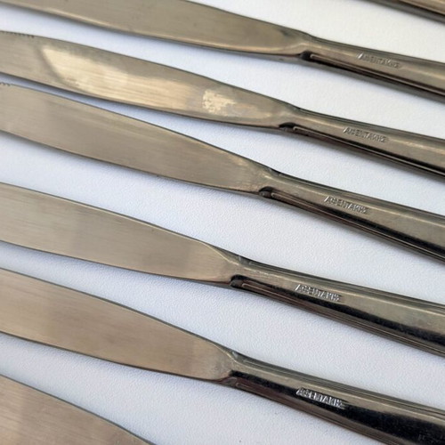 Afentakis knives set of 11 like new, stainless steel