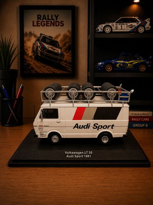 Volkswagen LT35 Audi Sport 1981 collectible model van like new