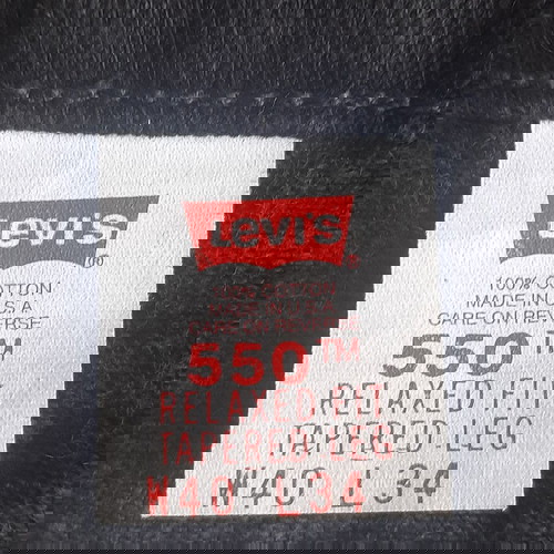 Vintage LEVI'S 550 Made in USA W40 L34 1990ς μαύρο