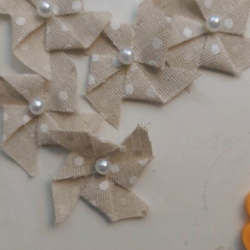 Craft materials set like new with decorative flowers and shapes