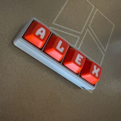 Personalized Keychain Clicker Keyboard like new