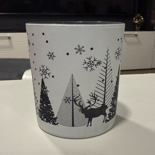 Cup candle holder with Christmas motifs new