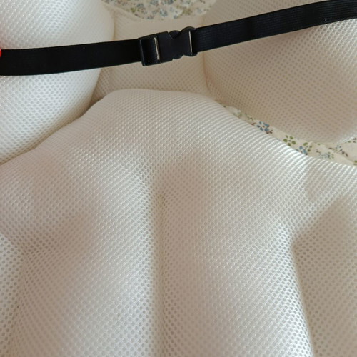 Soft stroller cover with pink tulip embroidery, like new