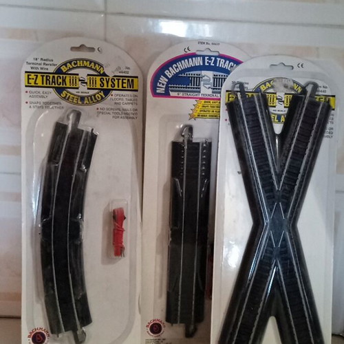 Bachman Track Set for Electric Model Trains HO Scale, 3 Pieces New