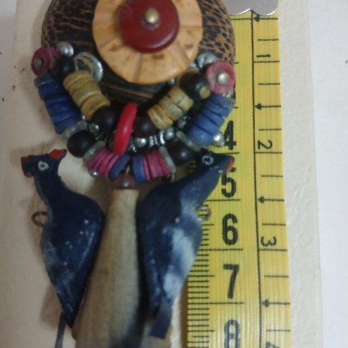Vintage handmade earrings, ethnic boho style