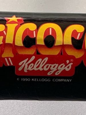 Vintage κουτί με μαγικά Kelloggs 1990 μεταχειρισμένο, πλήρες σετ