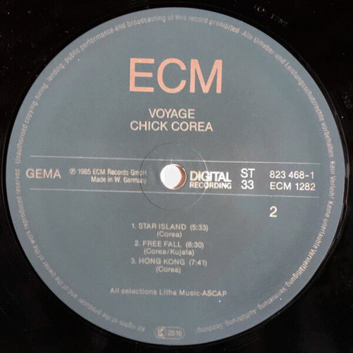 Chick Corea Steve Kujala Voyage vinyl record used, jazz