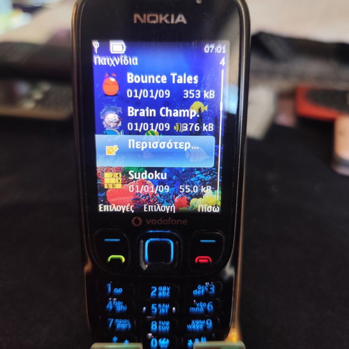 Nokia 6303 Classic phone used, black, with charger
