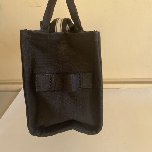 Marc Jacobs The Tote Bag Medium, black cotton canvas shoulder bag