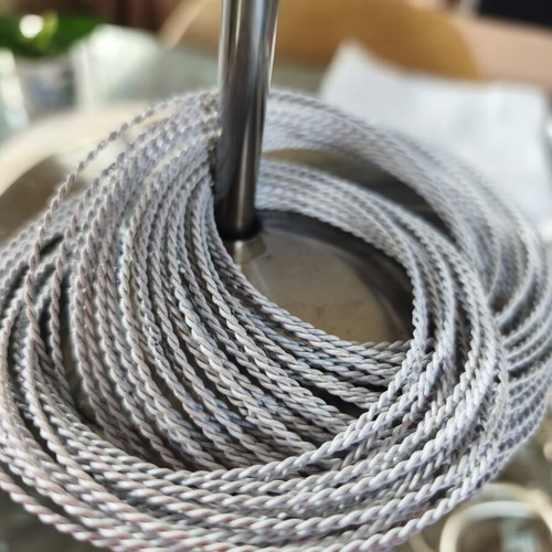 Metal bracelet, white